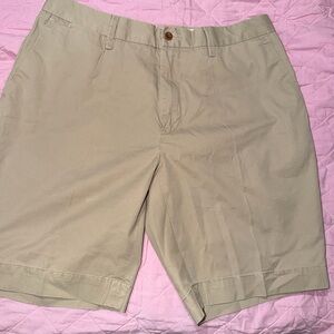 Ralph Lauren Men's Tan Flat Front Shorts